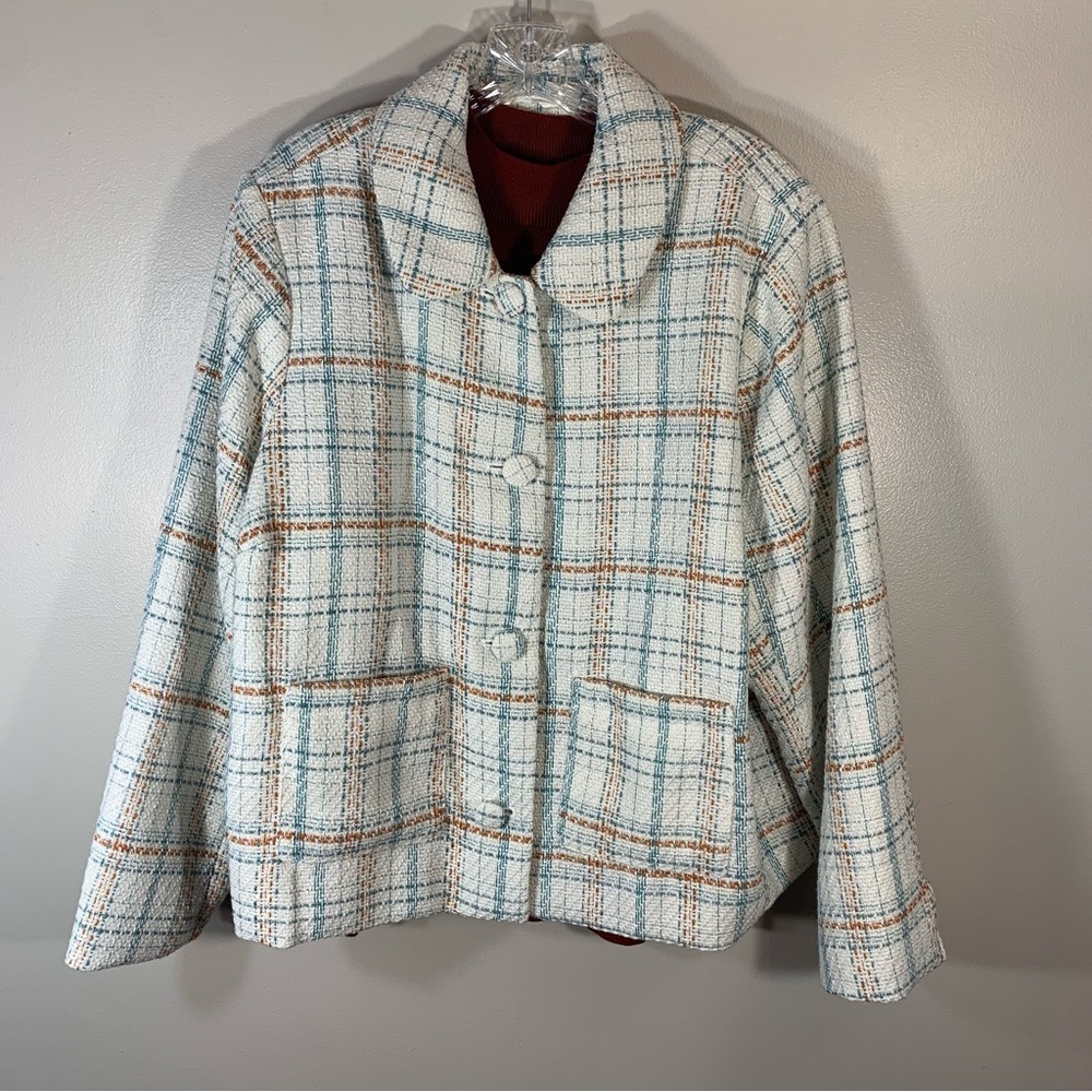 Lauren Conrad Jacket w/ Ninewest Sleeveless Top, Size 1X
